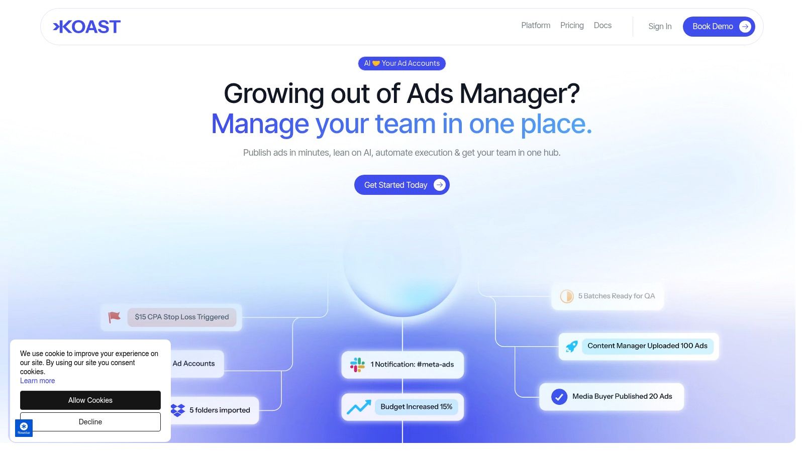 Screenshot from https://koast.ai