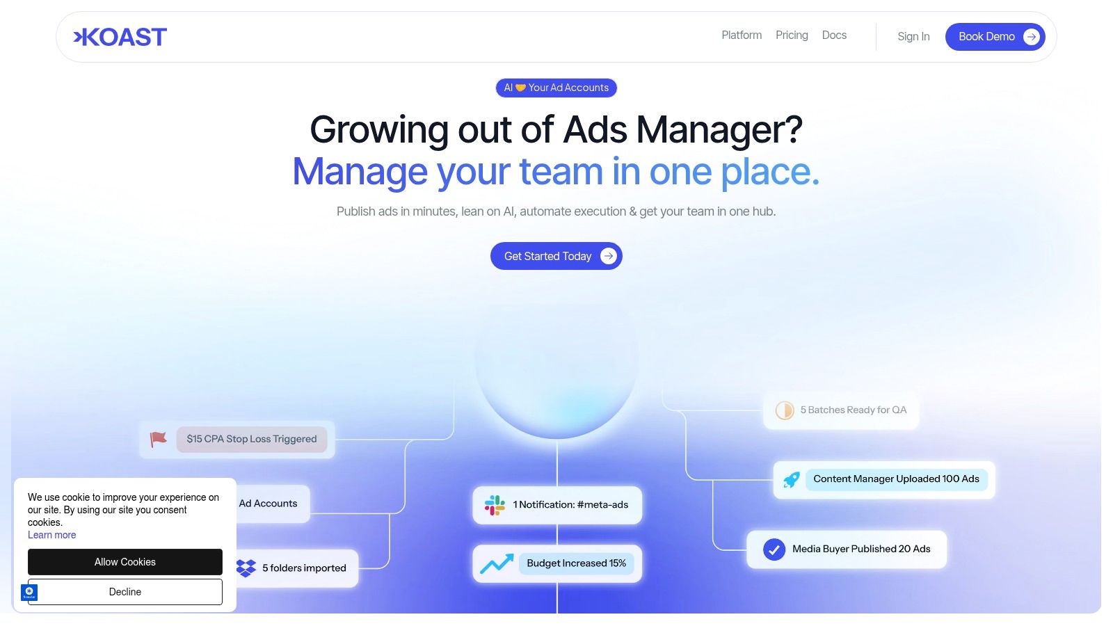 Screenshot from https://koast.ai